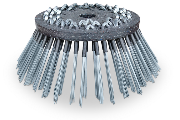 Flachdrahtbürste für normal verunkrautete Strukturflächen