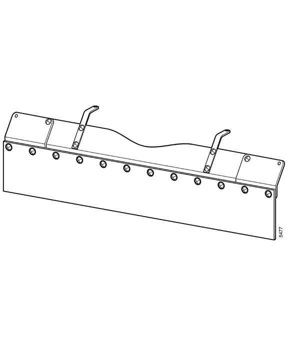 Spritzschutz für Arbeitsbreite 100 cm, auch auf Arbeitsbreite 80 cm kürzbar