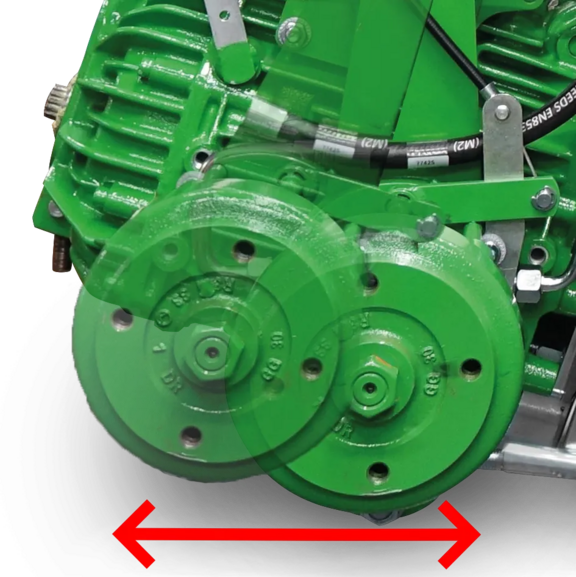 Portalachse zu Schwerpunktverstellung