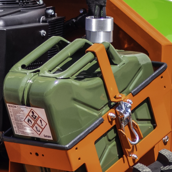 Agria-Wechseltanksystem, Füllstandsanzeige auf Fernbedienung