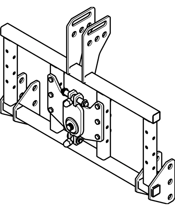 agria 9755111 Adapter für Anbaugerate an Kat1