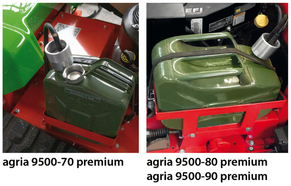 agria 9500 Wechseltanksystem