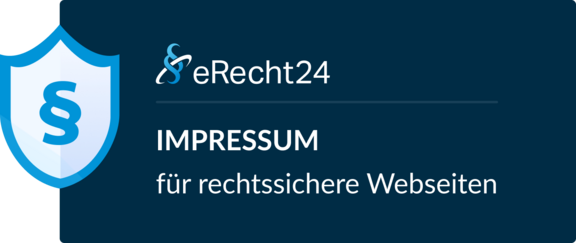 Impressum eRecht24 Siegel