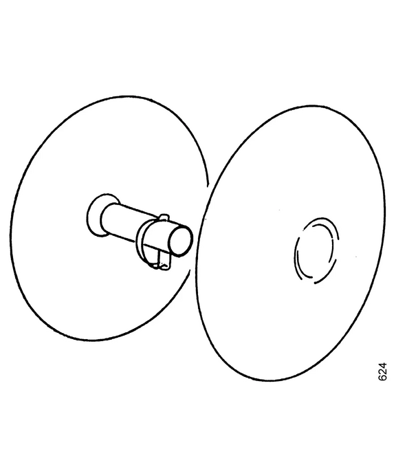 Paar Schutzscheiben für Grundhackwerkzeuge und Aufsteckhackwerkzeuge Art. Nr. 1408 011
