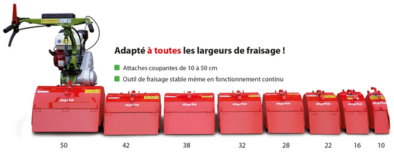 agria 3100 Disques de binage de 10 à 50 cm