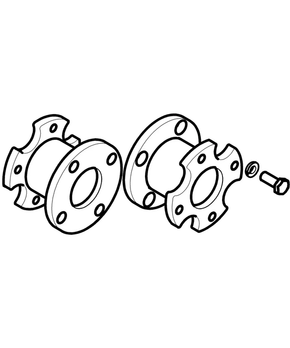 Artikel: 5519 031 Paar Radzwischenflansche 90 mm