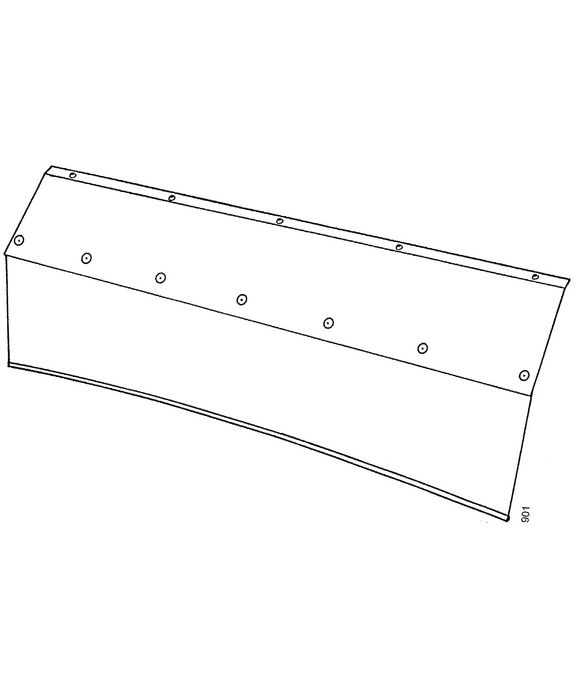 Spritzschürze 120 zur Verlängerung der Kehrwalzenabdeckung nach vorn