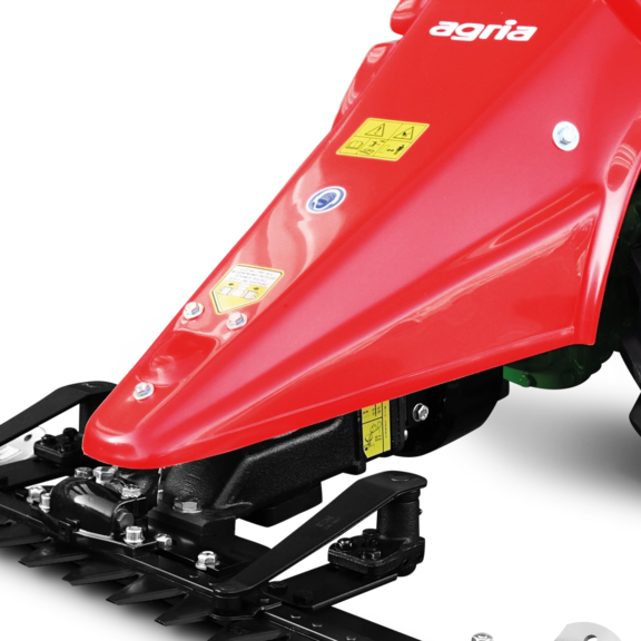 Verschließ- und geräuscharmer Ölbad-Schwingenmähantrieb