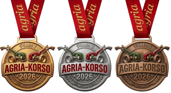 Agria-Korso 2026 Medaillen