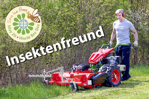 agria 5900 Taifun mit Schlegelmulcher und Insektenfreund
