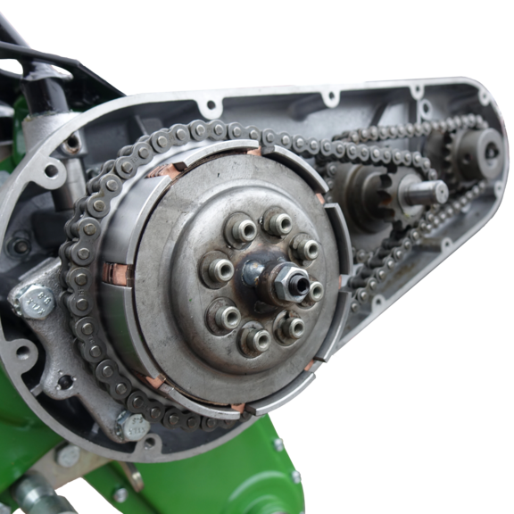 Robustes und langlebiges Kettengetriebe im Ölbad