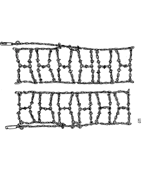 Artikel: 2490 991 Schneeketten für 4.00 - 8 AS, Spurkreuz