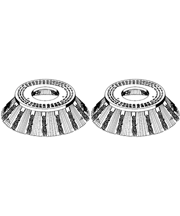 Paar Wildkraut-Ersatzbürsten, Mischbesatz