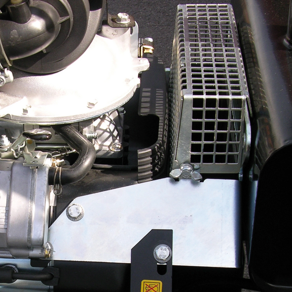 Optimierte Luftanaugung schützt den Motor vor Überhitzung und Verschmutzung