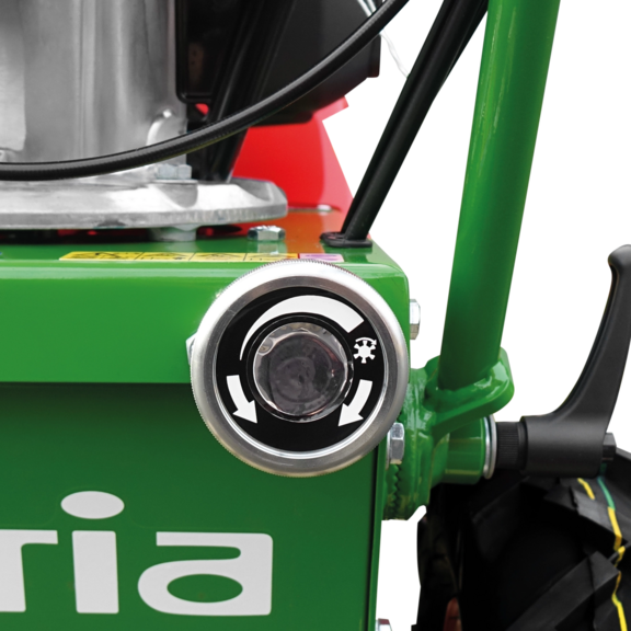 Stufenloses Einstellen der Bürstendrehzahl