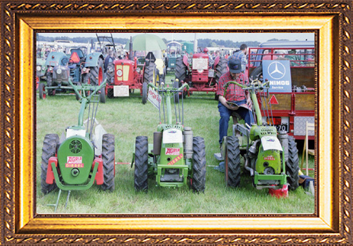 Erich Strate - ein stolzer Besitzer von agria-Einachs-Schleppern