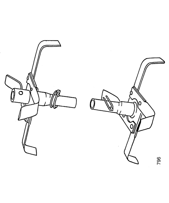 Paar Aufsteckhackwerkzeuge 20 cm Arbeitsbreiten-Vergrößerung