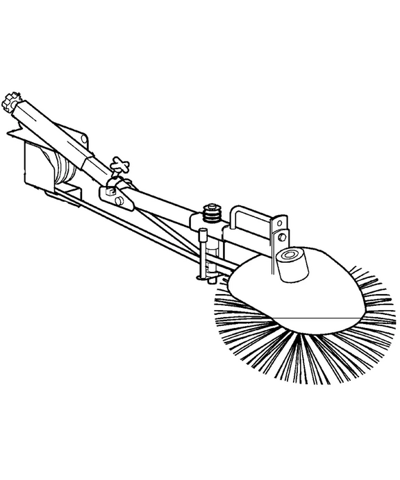Seitenbesen ø 40 cm, höhenverstellbar