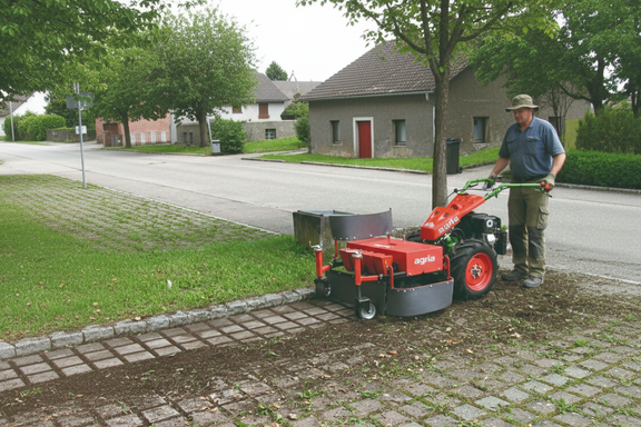 agria 5900 Taifun mit Wildkrautbürste B 100