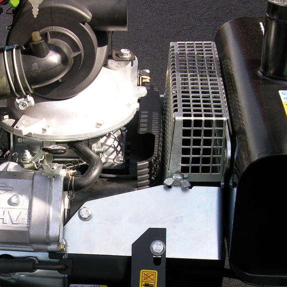 Optimierte Luftansaugung schützt den Motor vor Überhitzung
