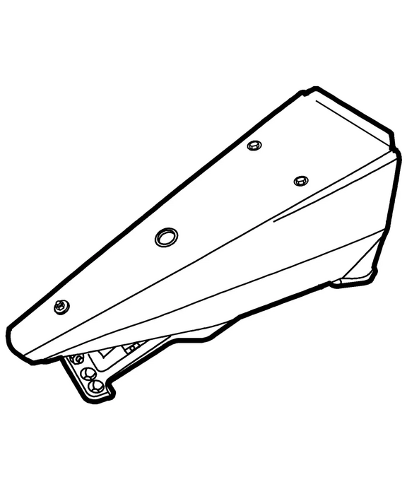 Doppelmessermähantrieb im Ölbad, inklusive Schutzhaube aus Aluminium, ausgeglichener Hub des Ober- und Untermessers