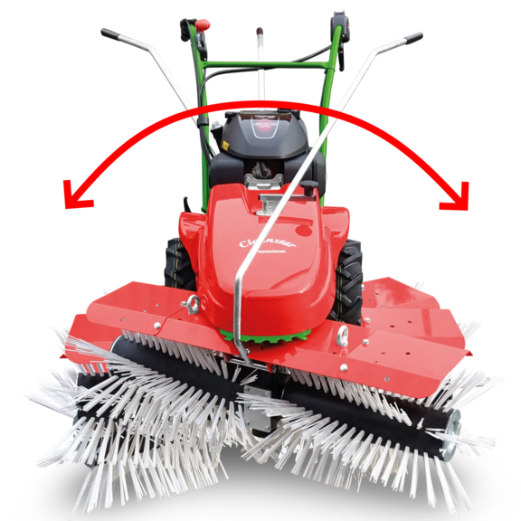 Bürste bequem nach rechts/links schwenkbar