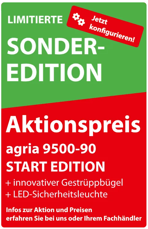 agria 9500-90 START EDITION - Jetzt konfigurieren! agria 9500-90 START EDITION - Jetzt konfigurieren!