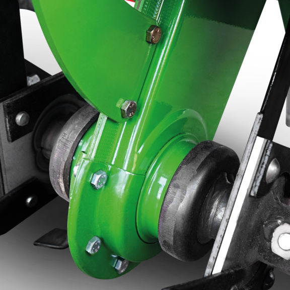 Robustes und langlebiges Kettengetriebe im Ölbad Robustes und langlebiges Kettengetriebe im Ölbad