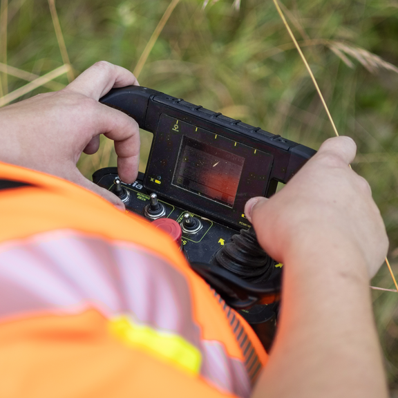 Fernbedienung mit Neigungssensor
