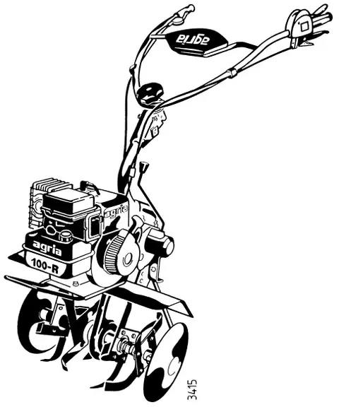 agria 0100-R 45CM 4T3,2KW