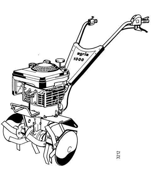 agria 1000 45cm 4T 3,2kW