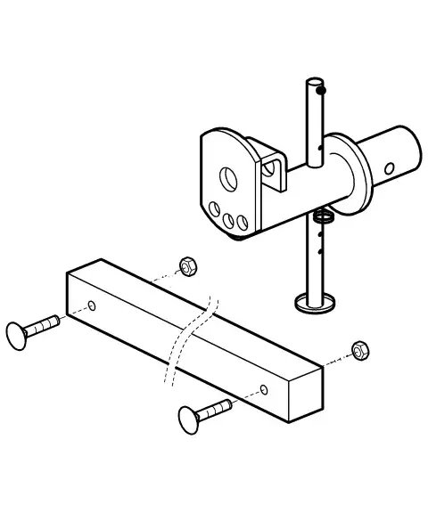 Zwischenträger für Schneeräumer