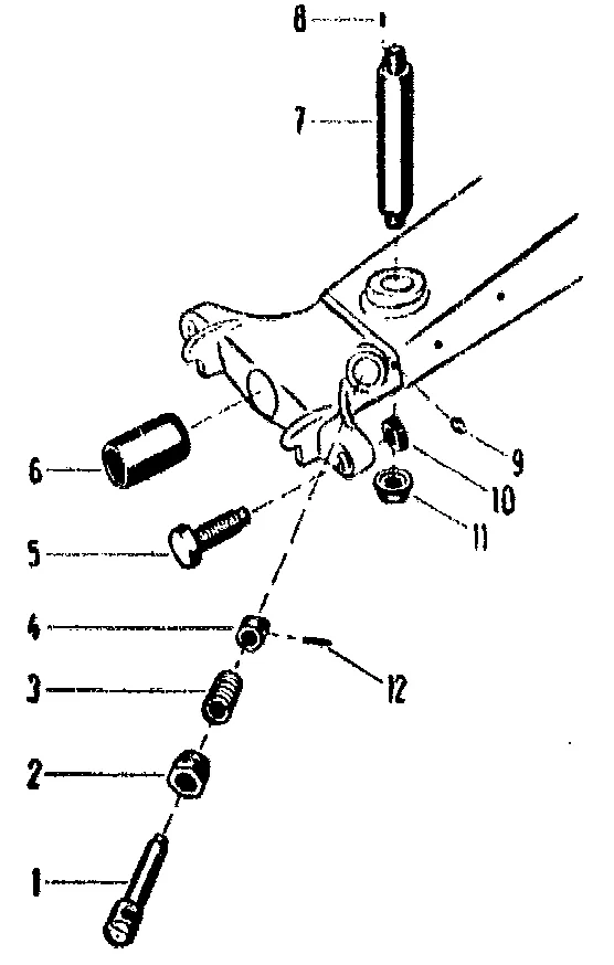 Parts at the mowing car front