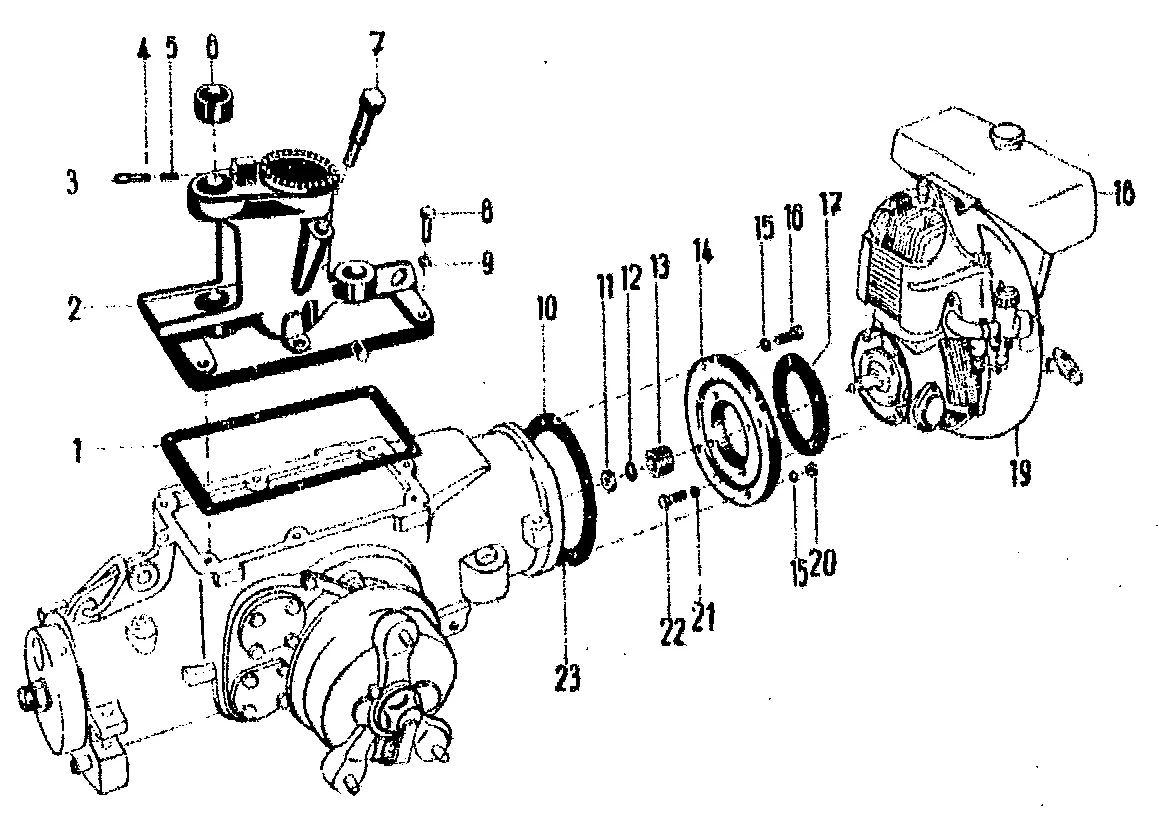Housing cover, Ilo engine