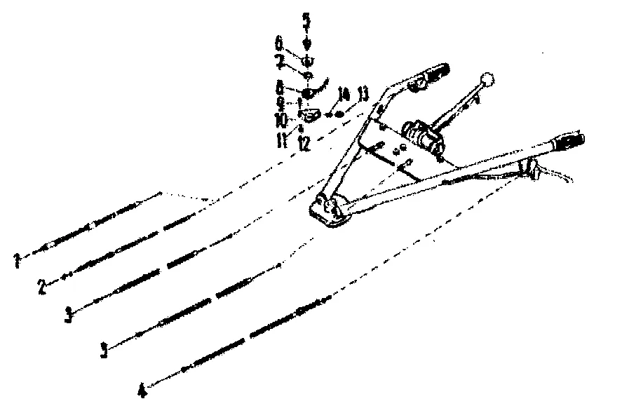 Bowdenzüge, Gashebel