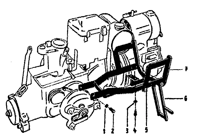 Weight carrier, diesel engine