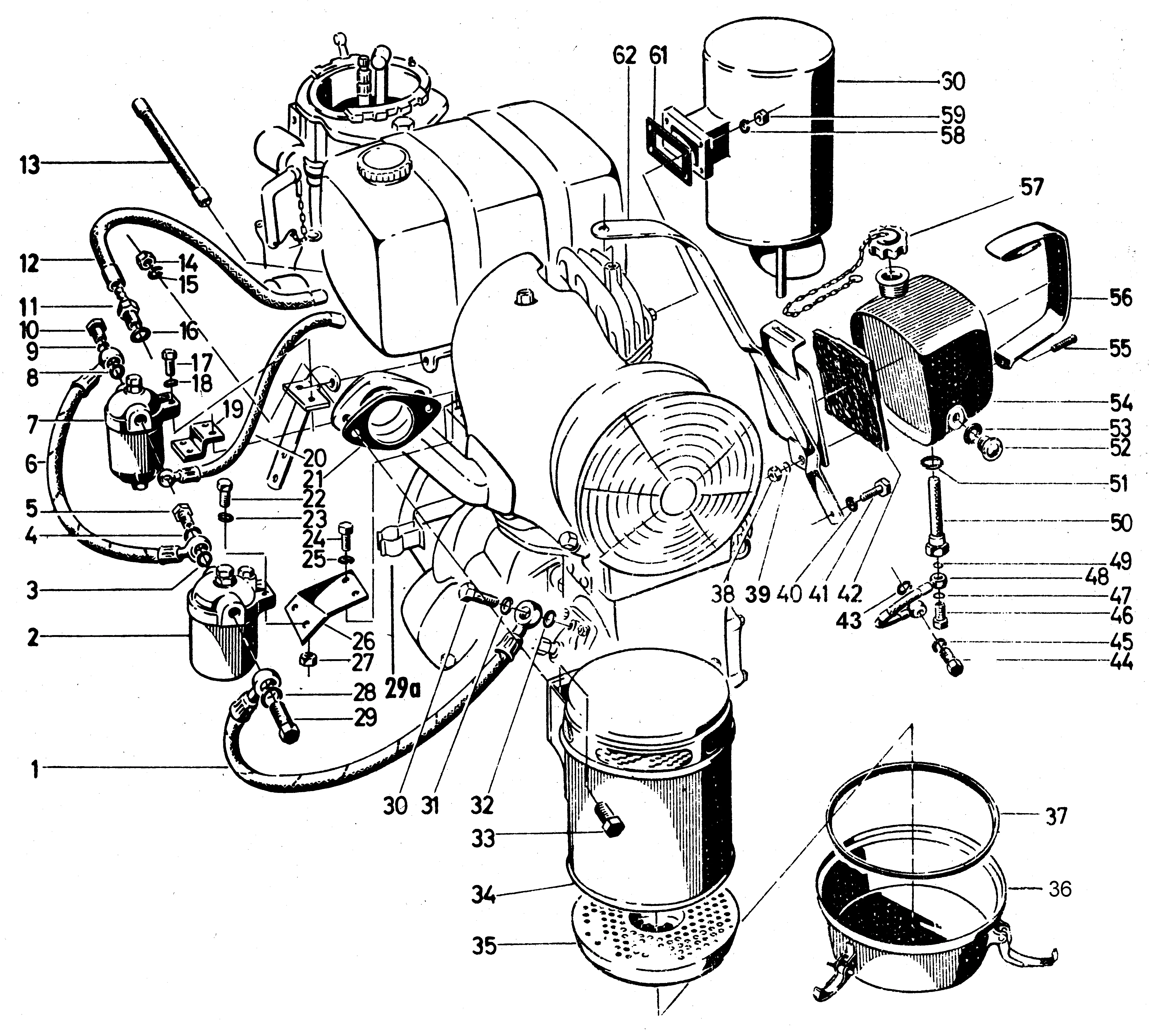 Anbauteile Motor
