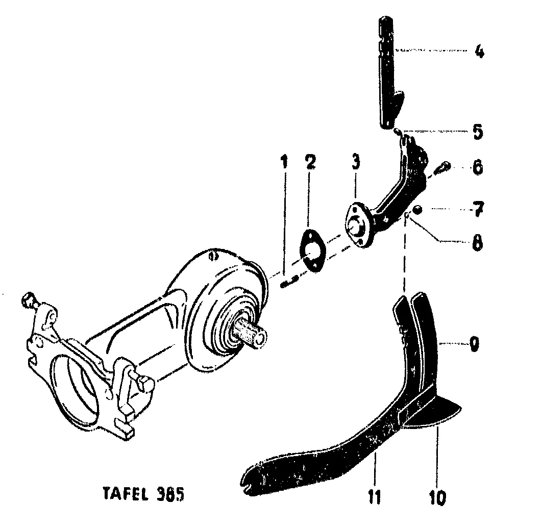 Sterz, Hacksporn für 1901 013, ab Hacktriebwerk-Nr. 439 841