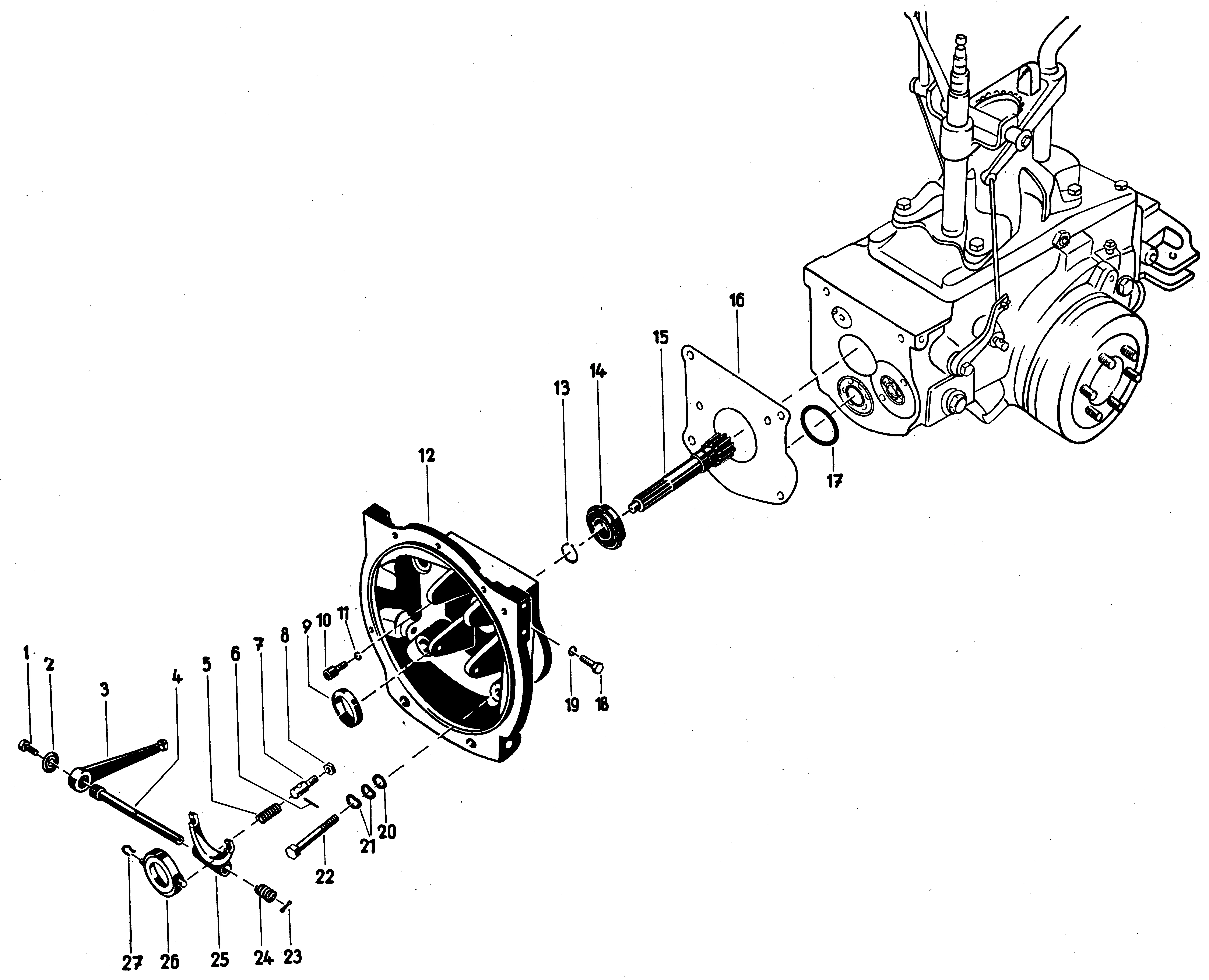 Motorkupplungsgehäuse, Motorritzel Dieselmotoren