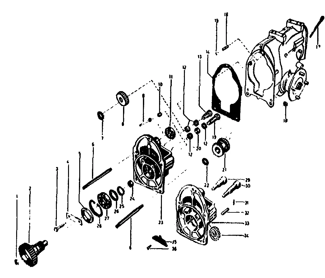 Carter de boîte de vitesses moteur