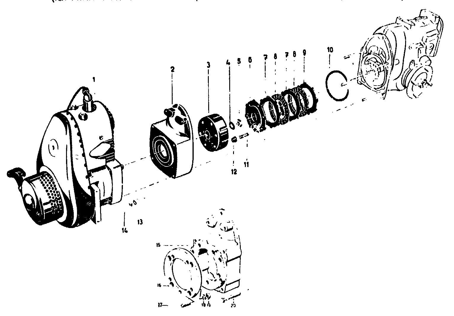 Motorflansch, Kupplung