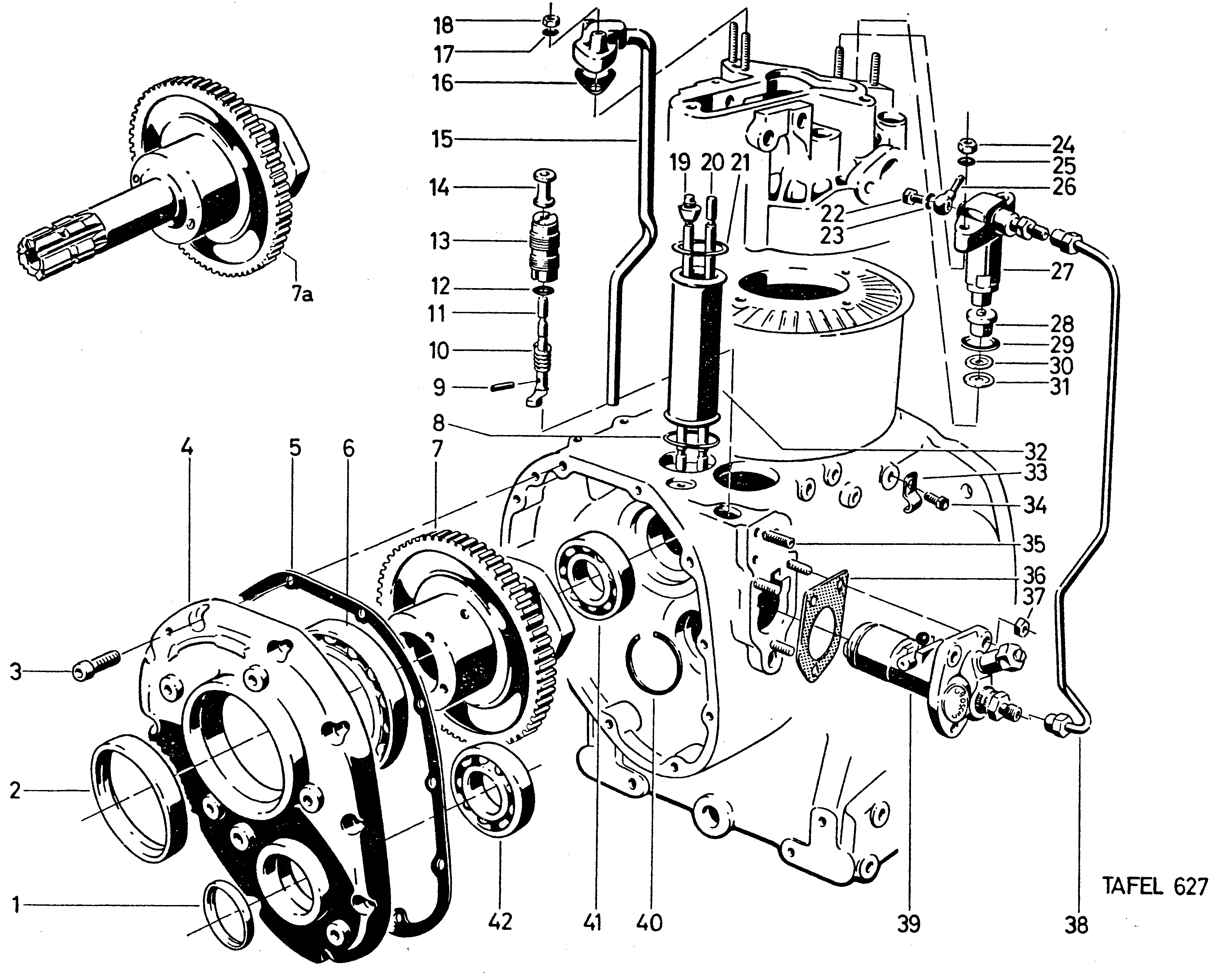 Control elements, injection pumps