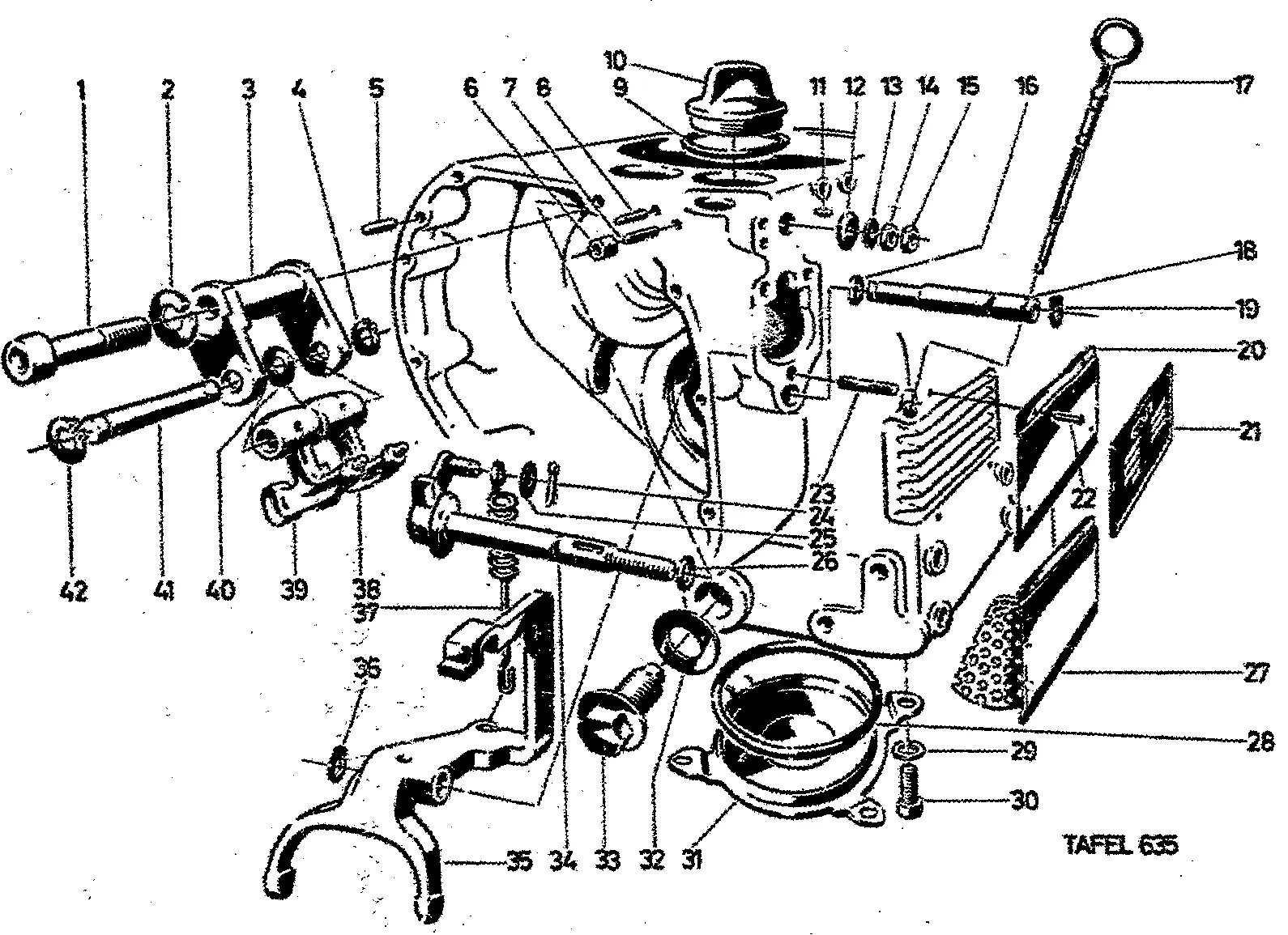 Schlepphebelblock, Regler