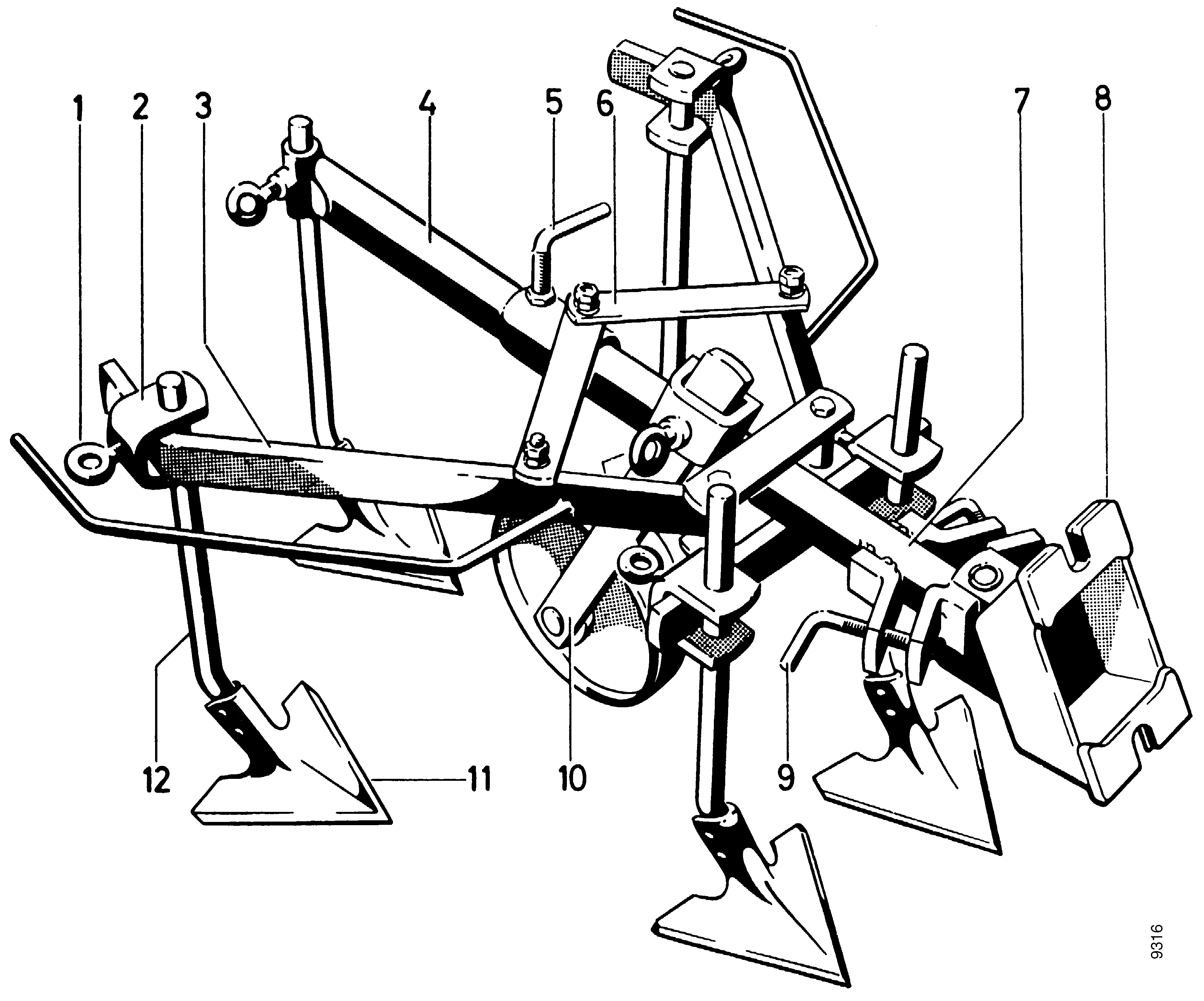 Bineuse tractée 2172 011