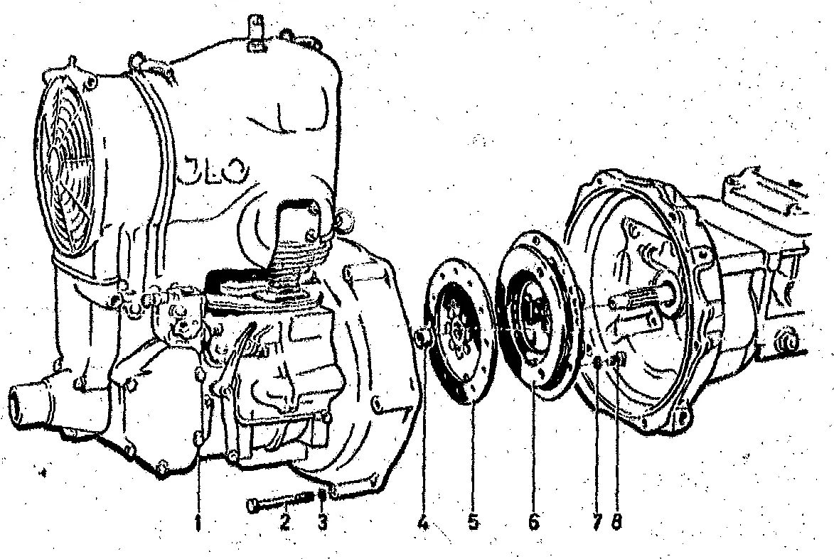 Clutch, engine DL 660