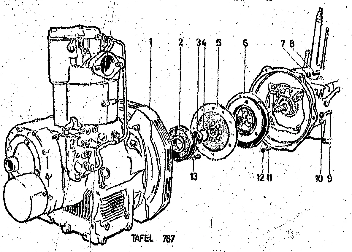 Clutch, engine E 785