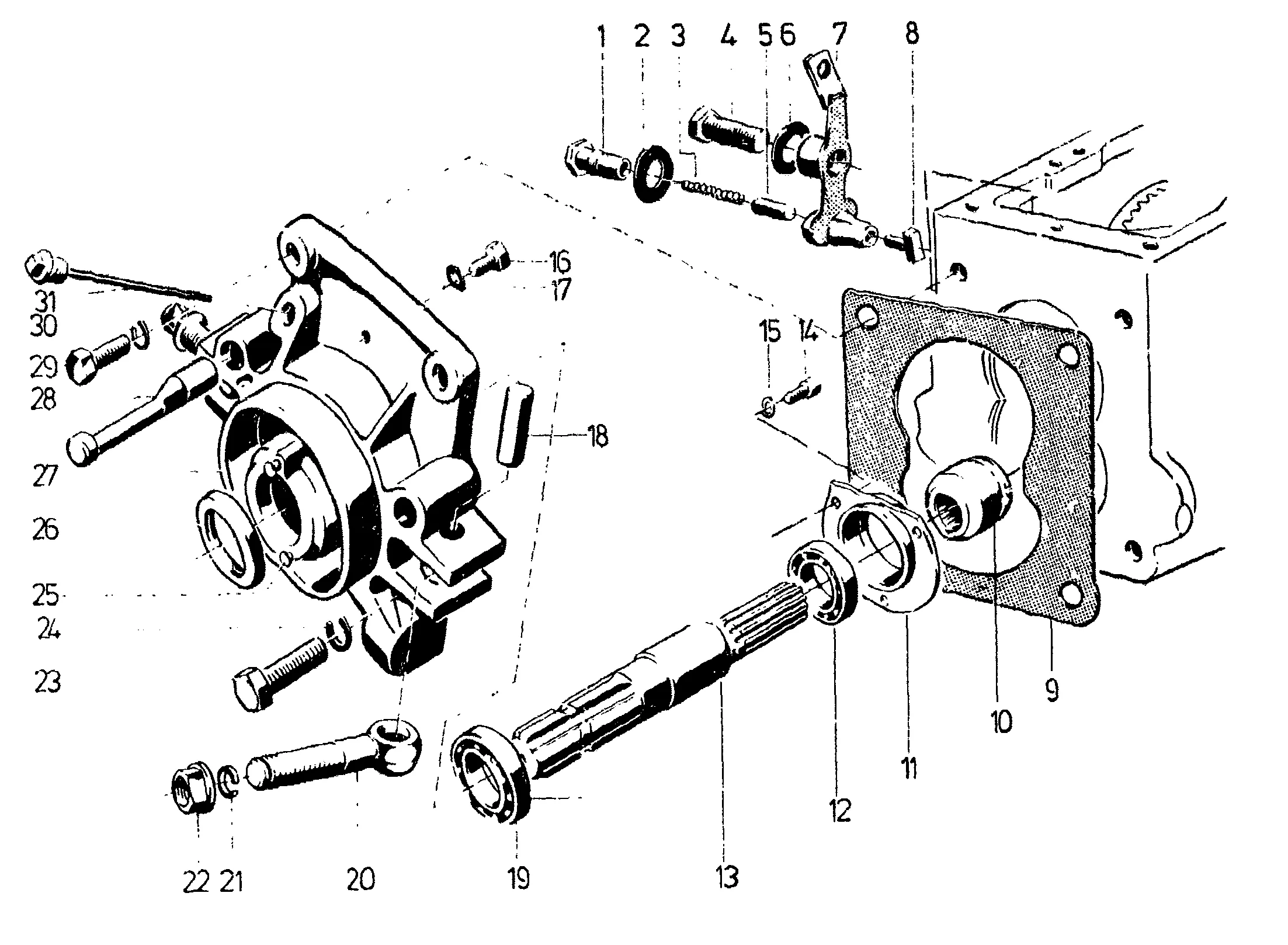 Zapfgetriebe, bis Schlepper-Nr. 4808 697