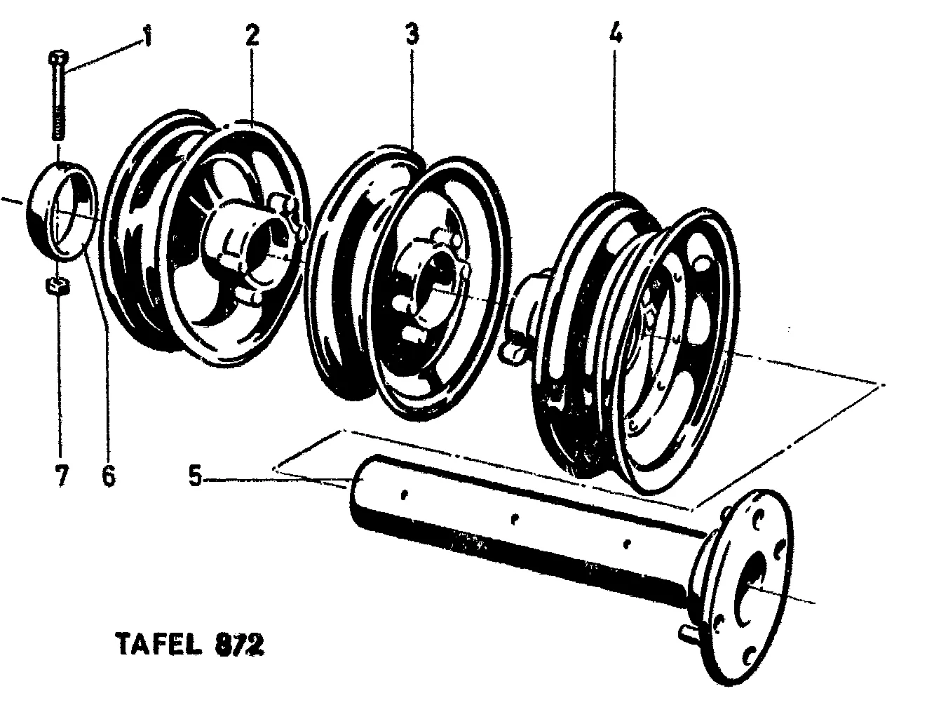 Triebrad mit Lenkausgleich 1390 313 (Einfach-Berei, 1390 323 (Zwillings-Bereifung), 1390 333 (Drillings-Bereifung)