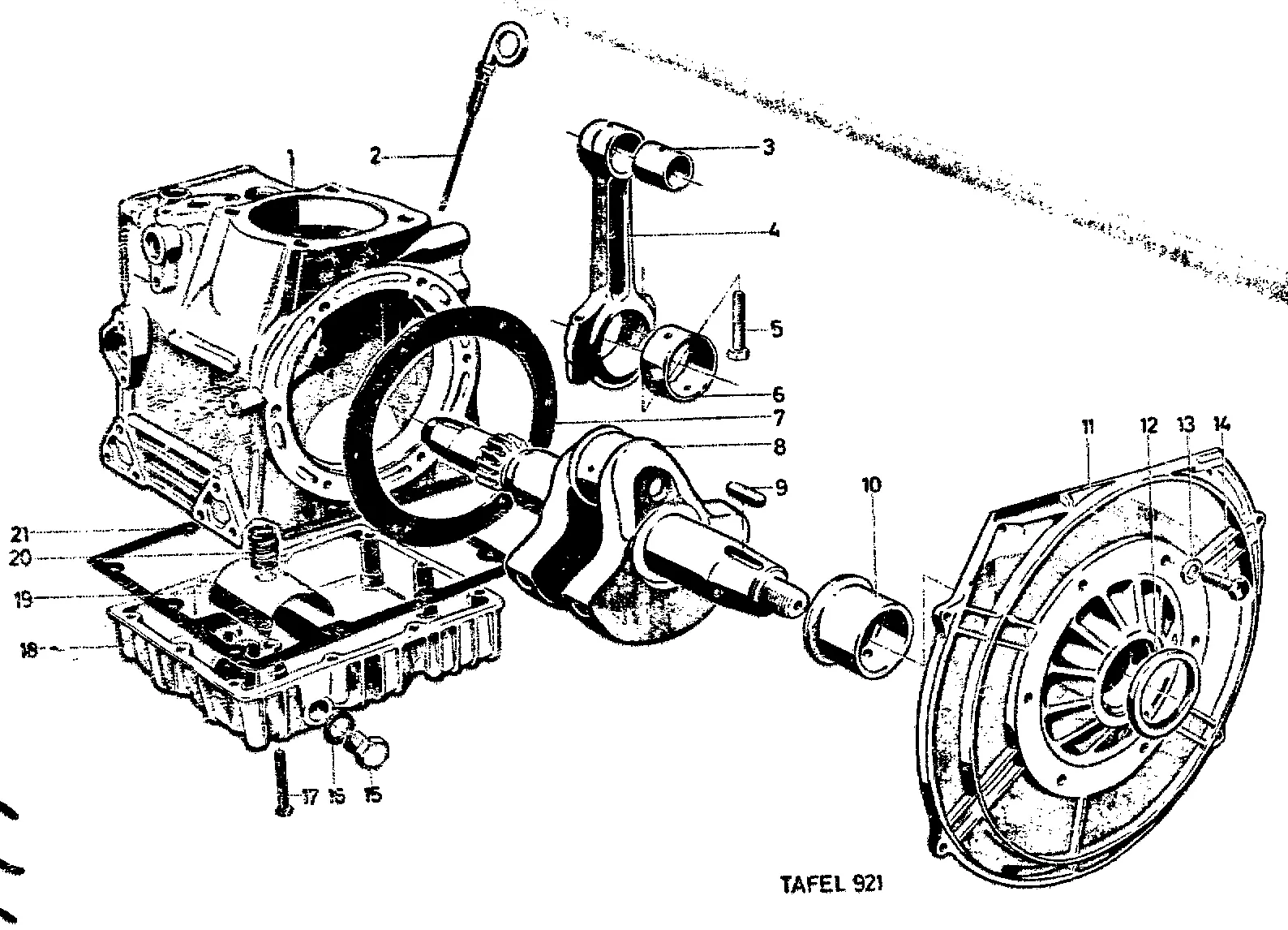 Kurbelgehäuse, Kurbelwelle