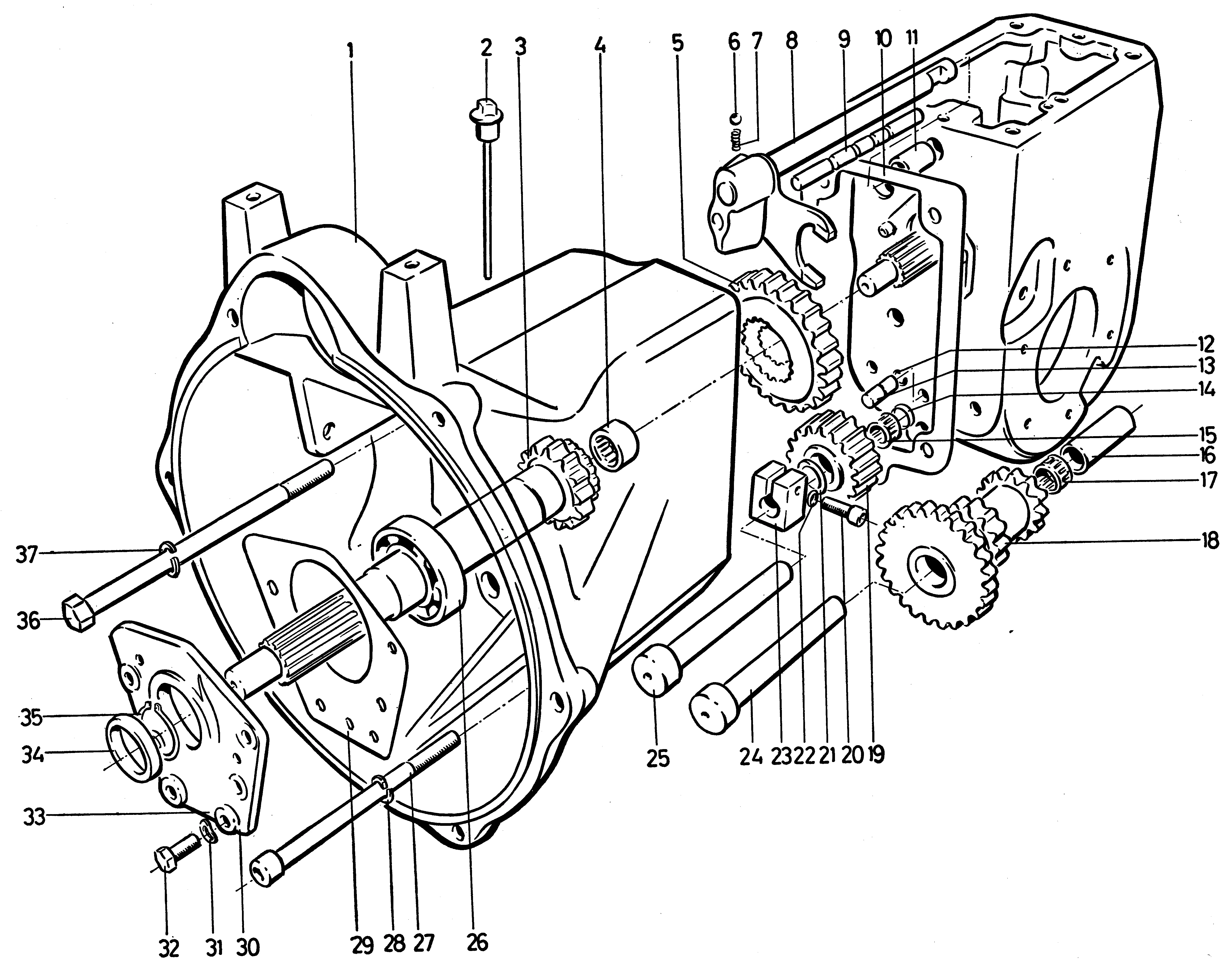 Motorgetriebe, jusqu'au tracteur N° 6700288